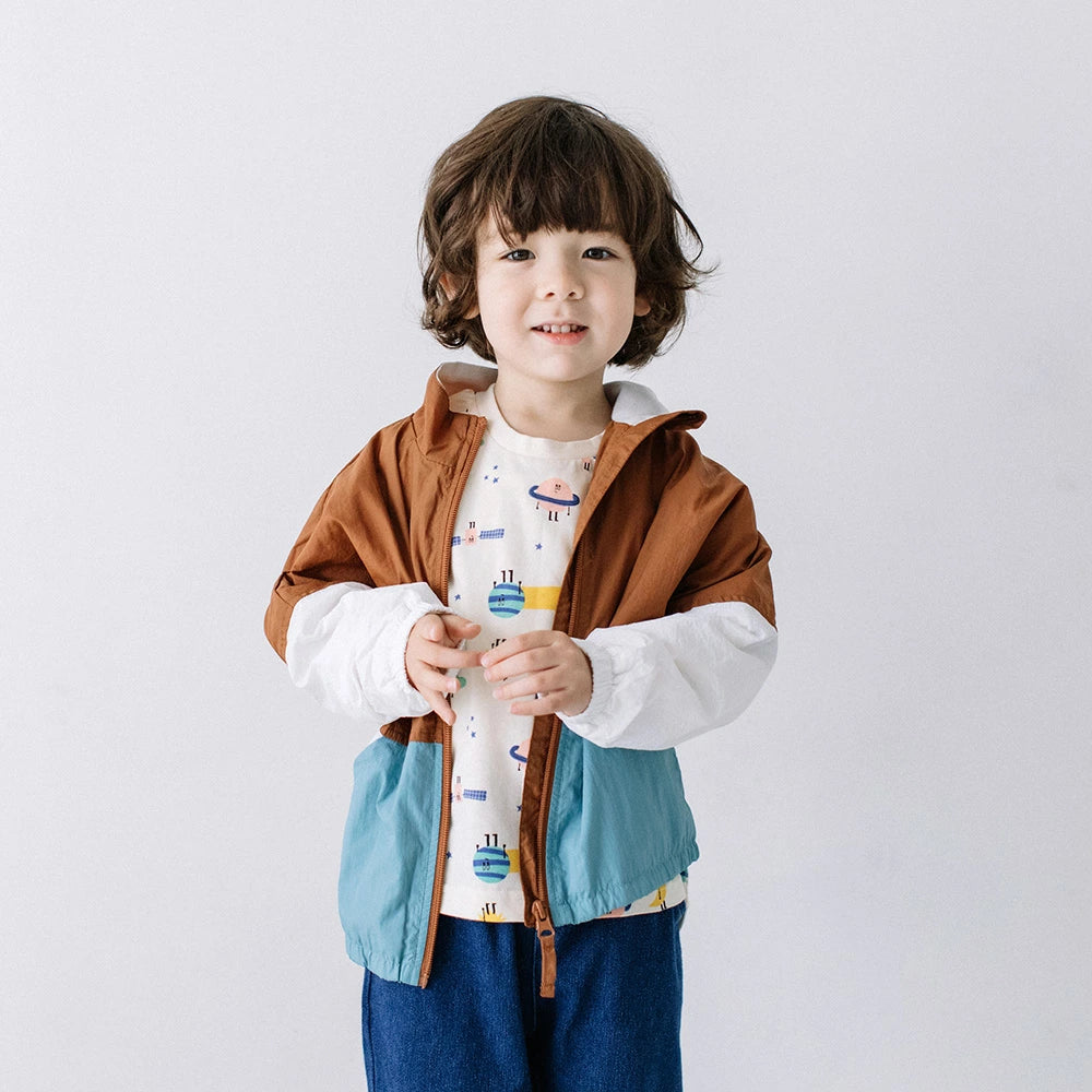 【11/9まで10%OFF】[t.] 配色 ウインドブレーカー