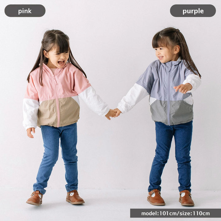 【11/9まで10%OFF】[t.] 配色 ウインドブレーカー