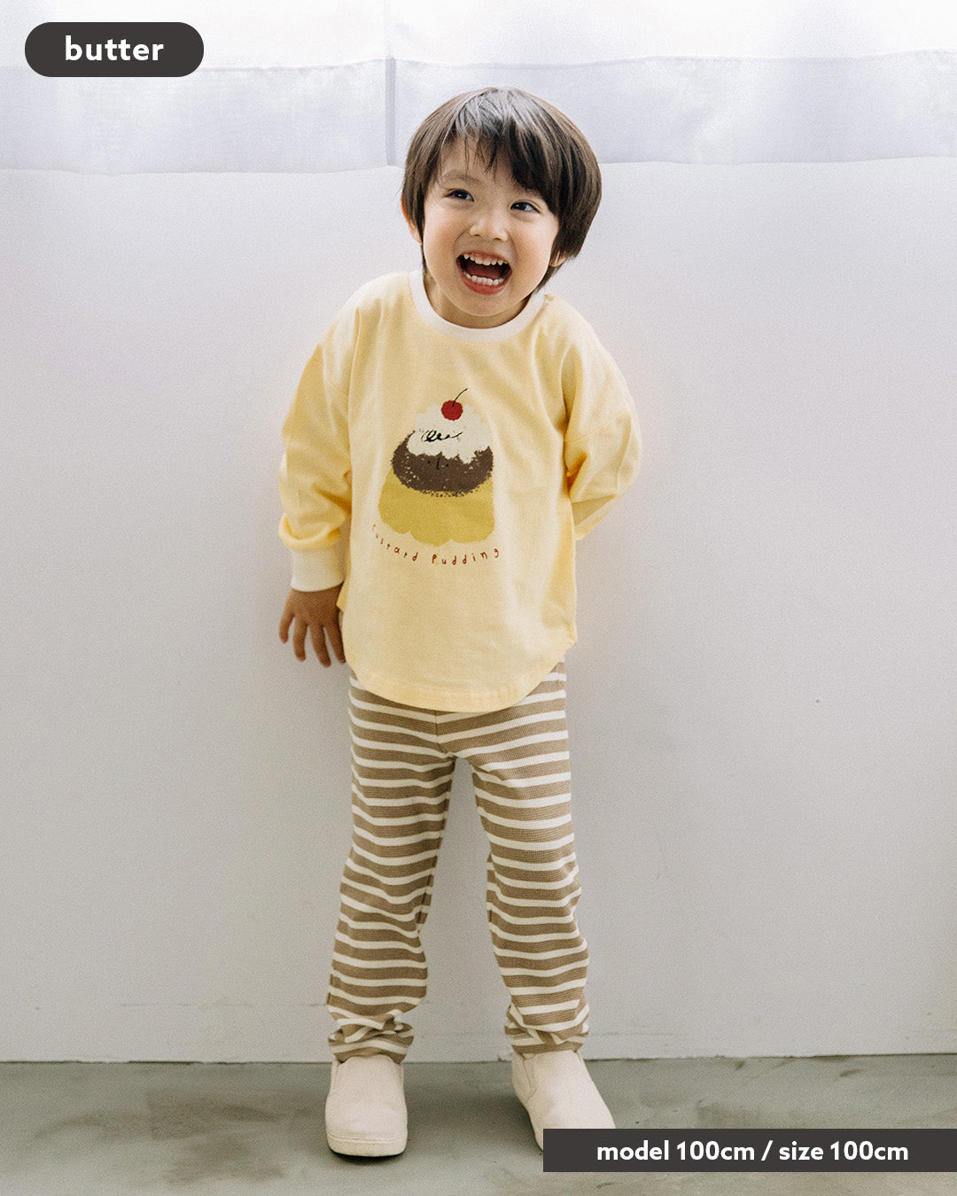 【新色先行販売】[t.] 袖リブ プリント長袖Tシャツ