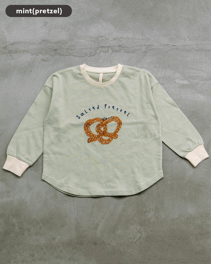 【新色先行販売】[t.] 袖リブ プリント長袖Tシャツ