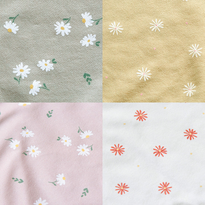 [t.] ぽわん袖 花柄 トレーナー