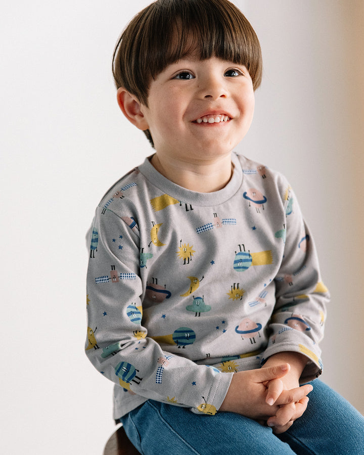 【SALE】[t.] 総柄 長袖 Tシャツ