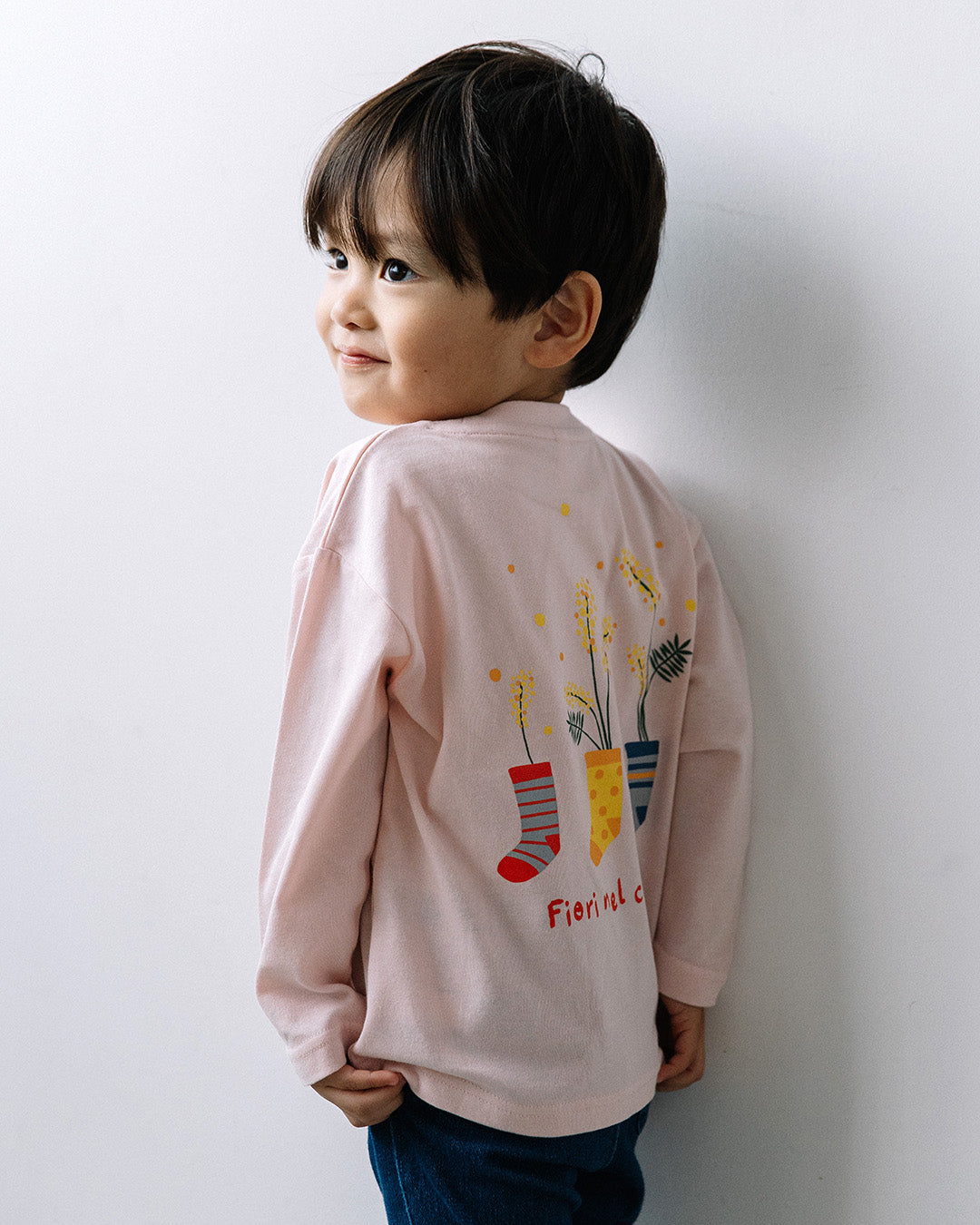 【予約】【新色追加】[t.] ポケット付き前後プリント長袖Tシャツ