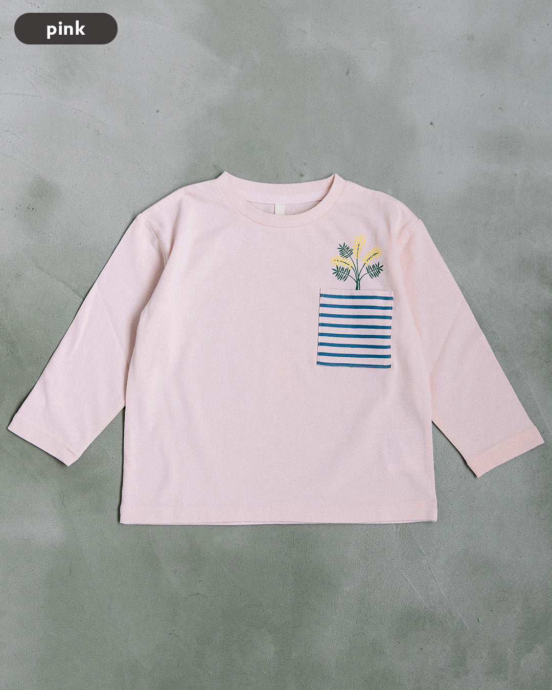 【予約】【新色追加】[t.] ポケット付き前後プリント長袖Tシャツ