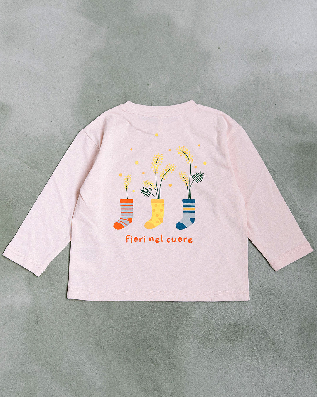 【予約】【新色追加】[t.] ポケット付き前後プリント長袖Tシャツ