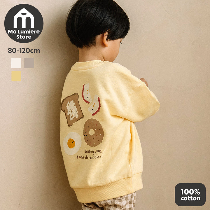 【新作】[t.] たべものサガラ＆プリントトレーナー