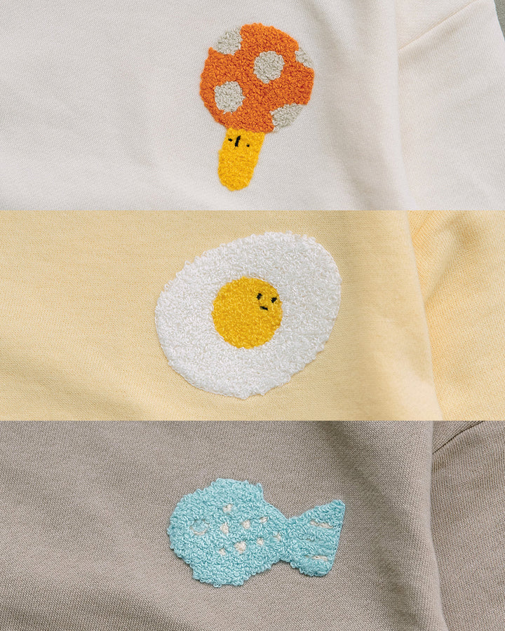 【新作】[t.] たべものサガラ＆プリントトレーナー