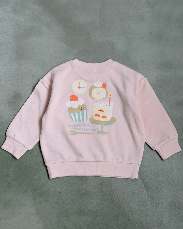 【新色追加】【再入荷】[t.] たべものサガラ＆プリントトレーナー