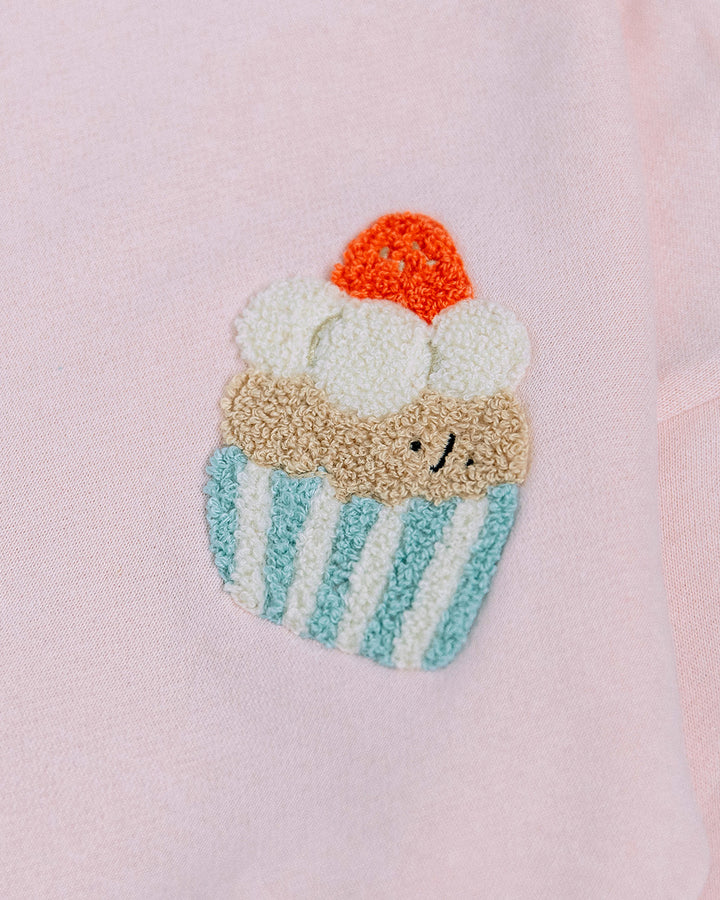 【新色追加】【再入荷】[t.] たべものサガラ＆プリントトレーナー
