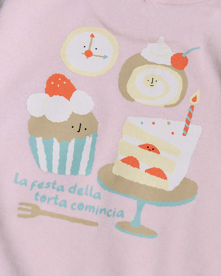 【新色追加】【再入荷】[t.] たべものサガラ＆プリントトレーナー