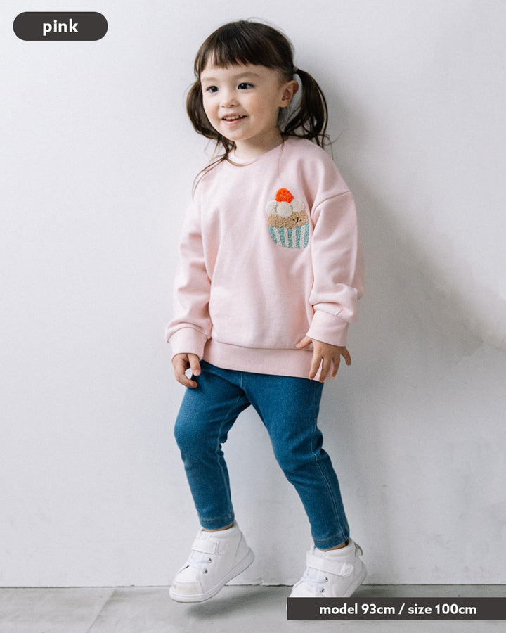 【新色追加】【再入荷】[t.] たべものサガラ＆プリントトレーナー