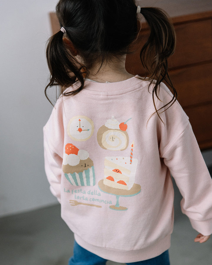 【新色追加】【再入荷】[t.] たべものサガラ＆プリントトレーナー