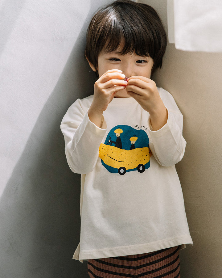 【新色10/6発売予定】[t.] ゆる プリント 長袖 Tシャツ