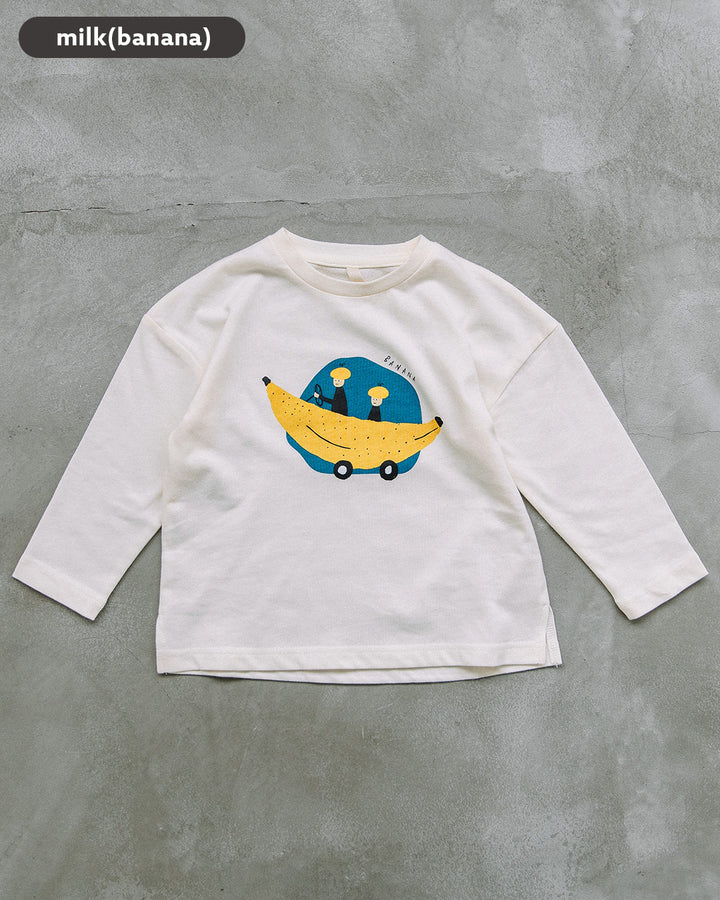 【新色10/6発売予定】[t.] ゆる プリント 長袖 Tシャツ
