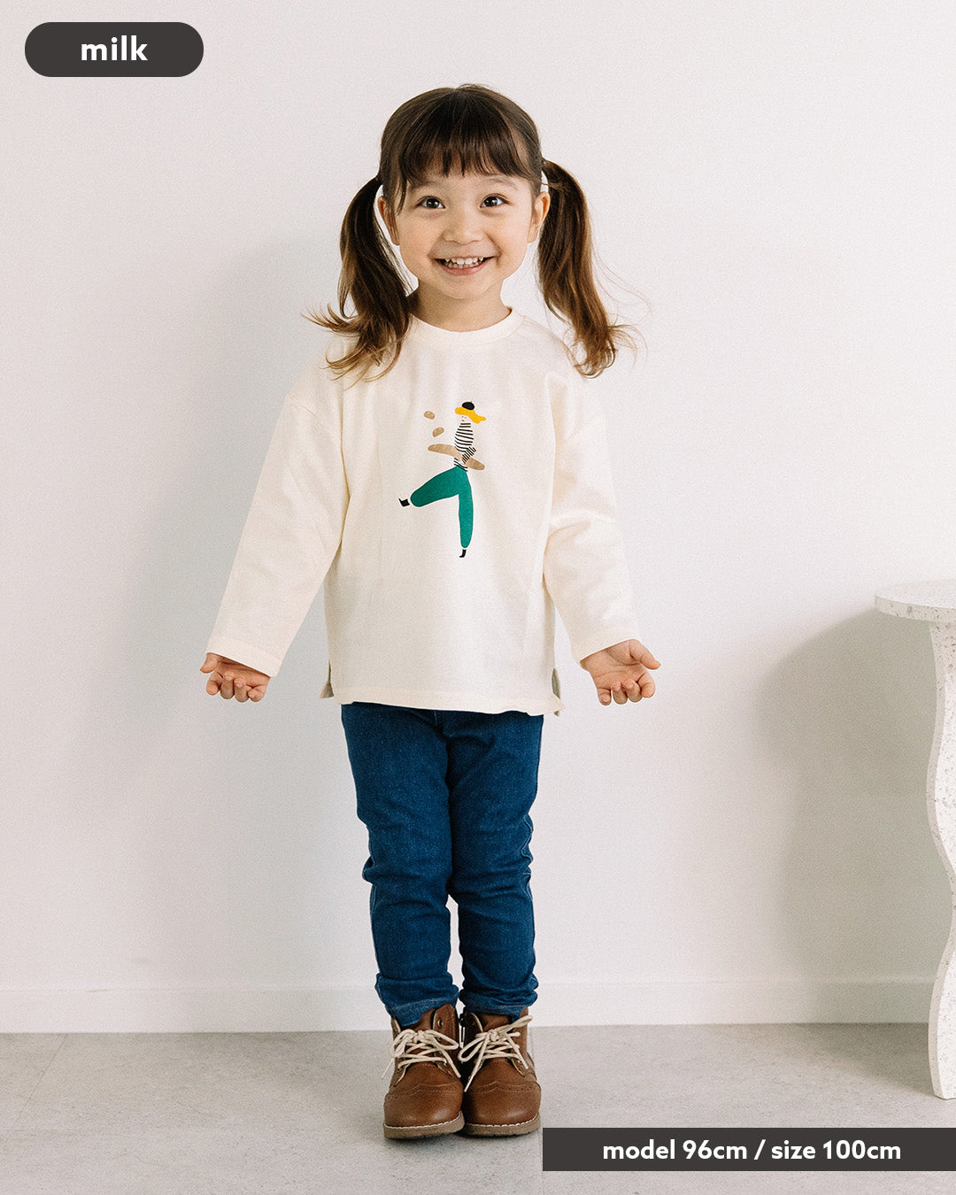 【再入荷】[t.] ゆる プリント 長袖 Tシャツ