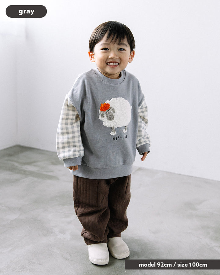 {
  "t.": "Sagara Embroidery Paneled Sweatshirt"
}