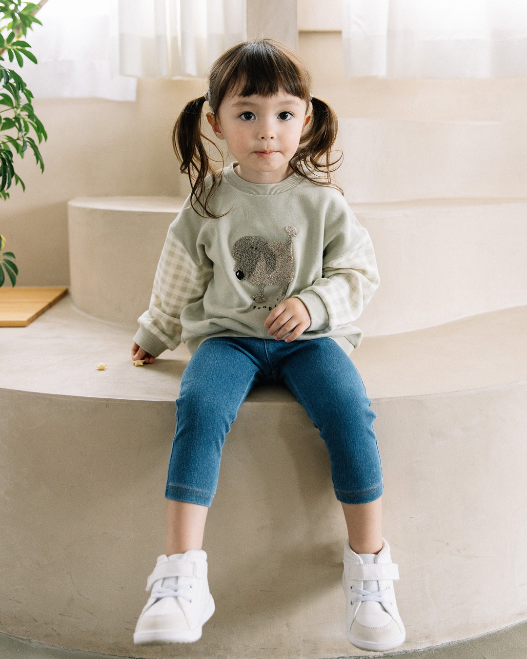 {
  "t.": "Sagara Embroidery Paneled Sweatshirt"
}