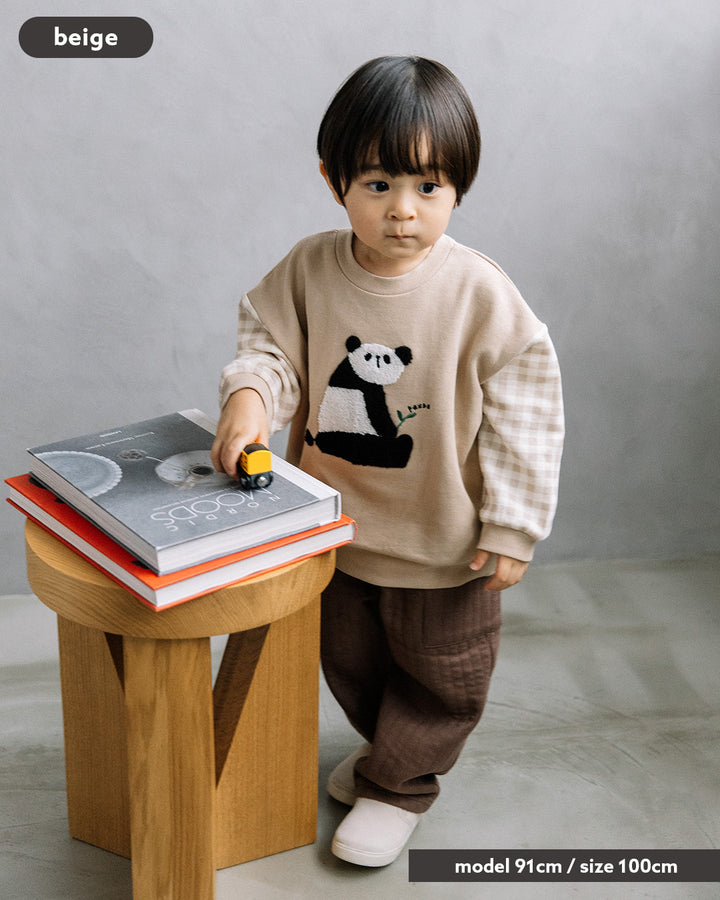 {
  "t.": "Sagara Embroidery Paneled Sweatshirt"
}