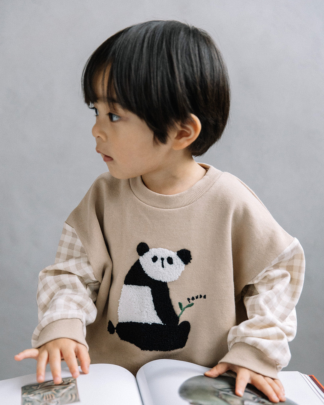 {
  "t.": "Sagara Embroidery Paneled Sweatshirt"
}