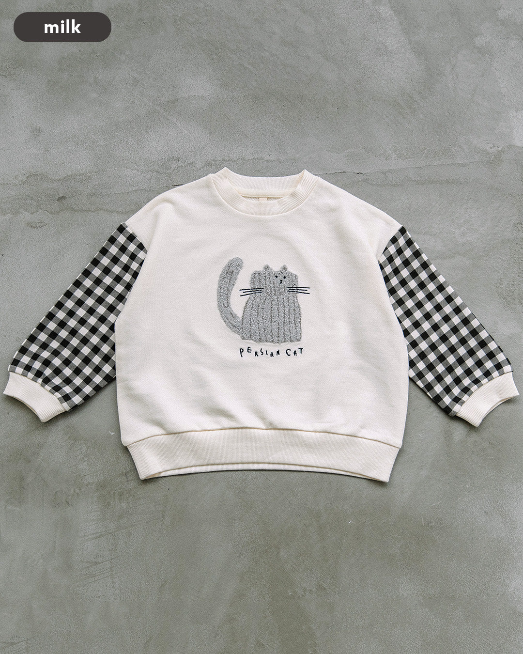 【新色追加】[t.] サガラ 刺繍 切替 トレーナー