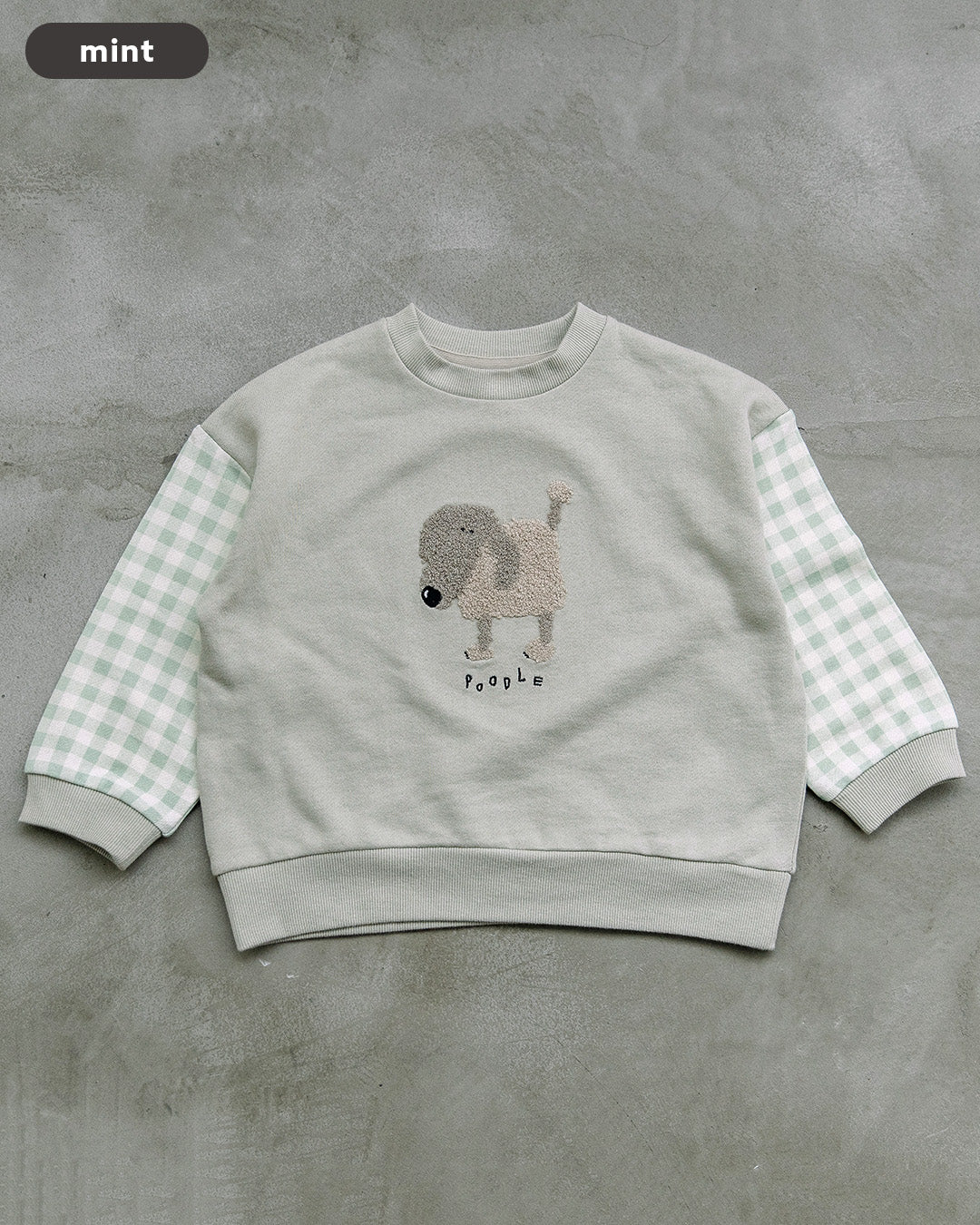 【新色追加】[t.] サガラ 刺繍 切替 トレーナー