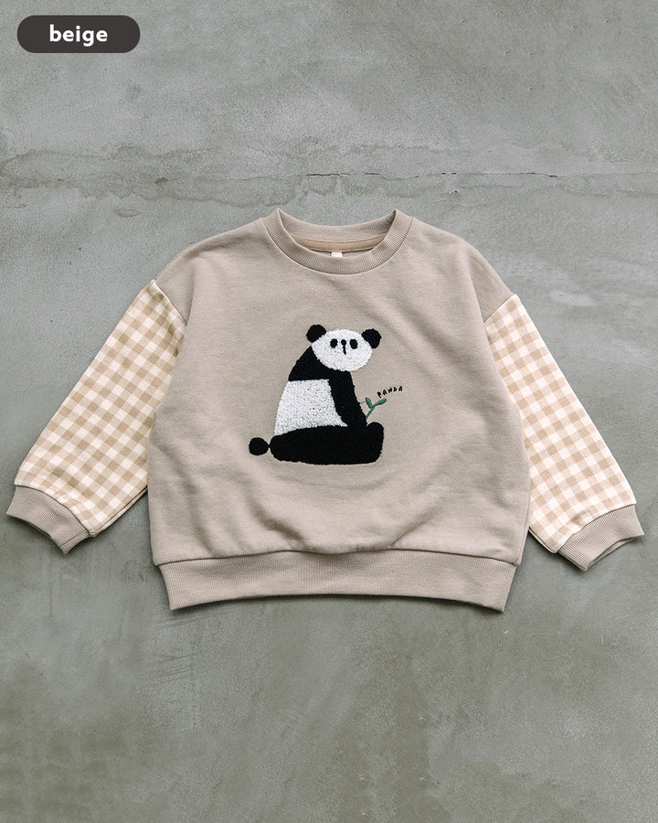 【新色追加】[t.] サガラ 刺繍 切替 トレーナー