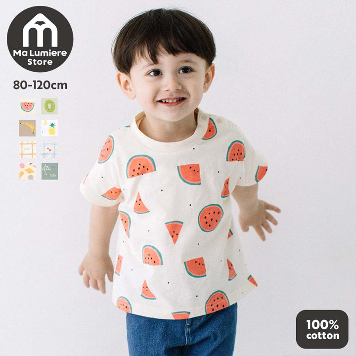 【SALE】[t.] 総柄 ドルマン 半袖 Tシャツ