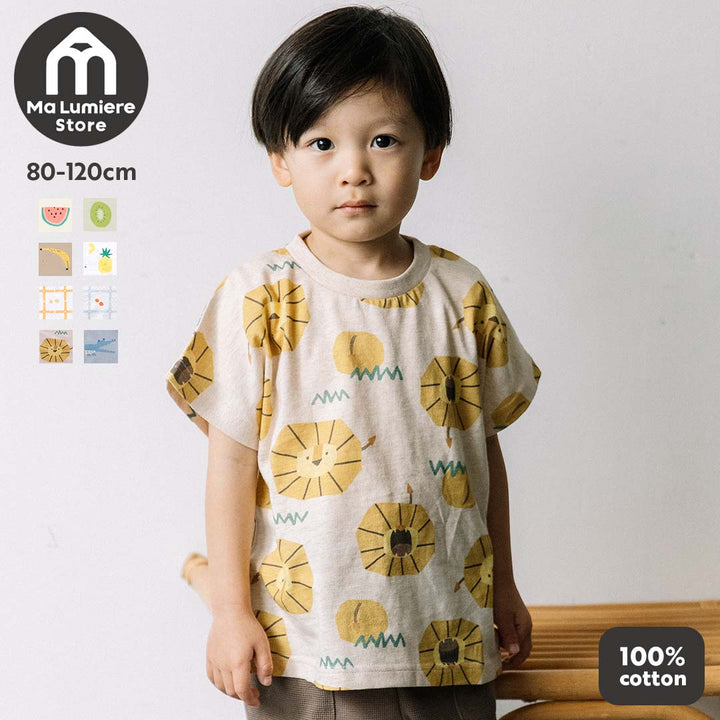 【TIMESALE】【新色追加】[t.] 総柄 ドルマン 半袖 Tシャツ