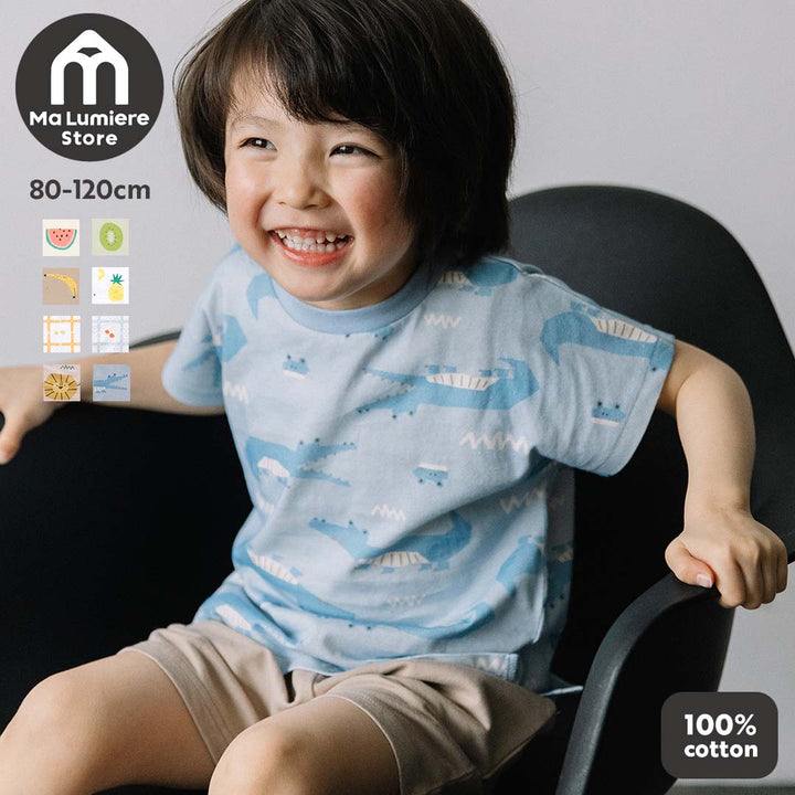 【TIMESALE】【新色追加】[t.] 総柄 ドルマン 半袖 Tシャツ