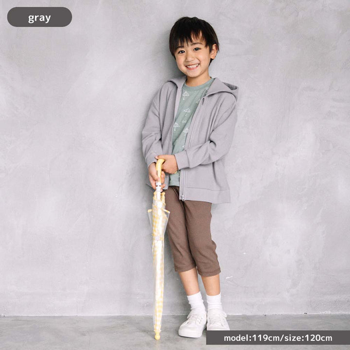 【SALE】[t.] ワッフル 長袖 ジップアップ パーカー