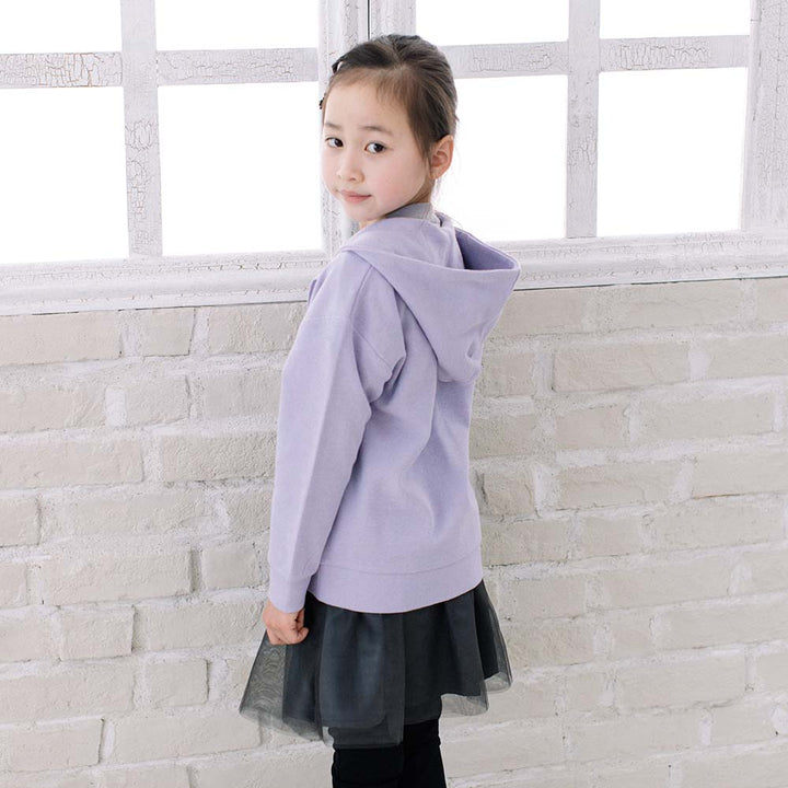 【SALE】[t.] ワッフル 長袖 ジップアップ パーカー