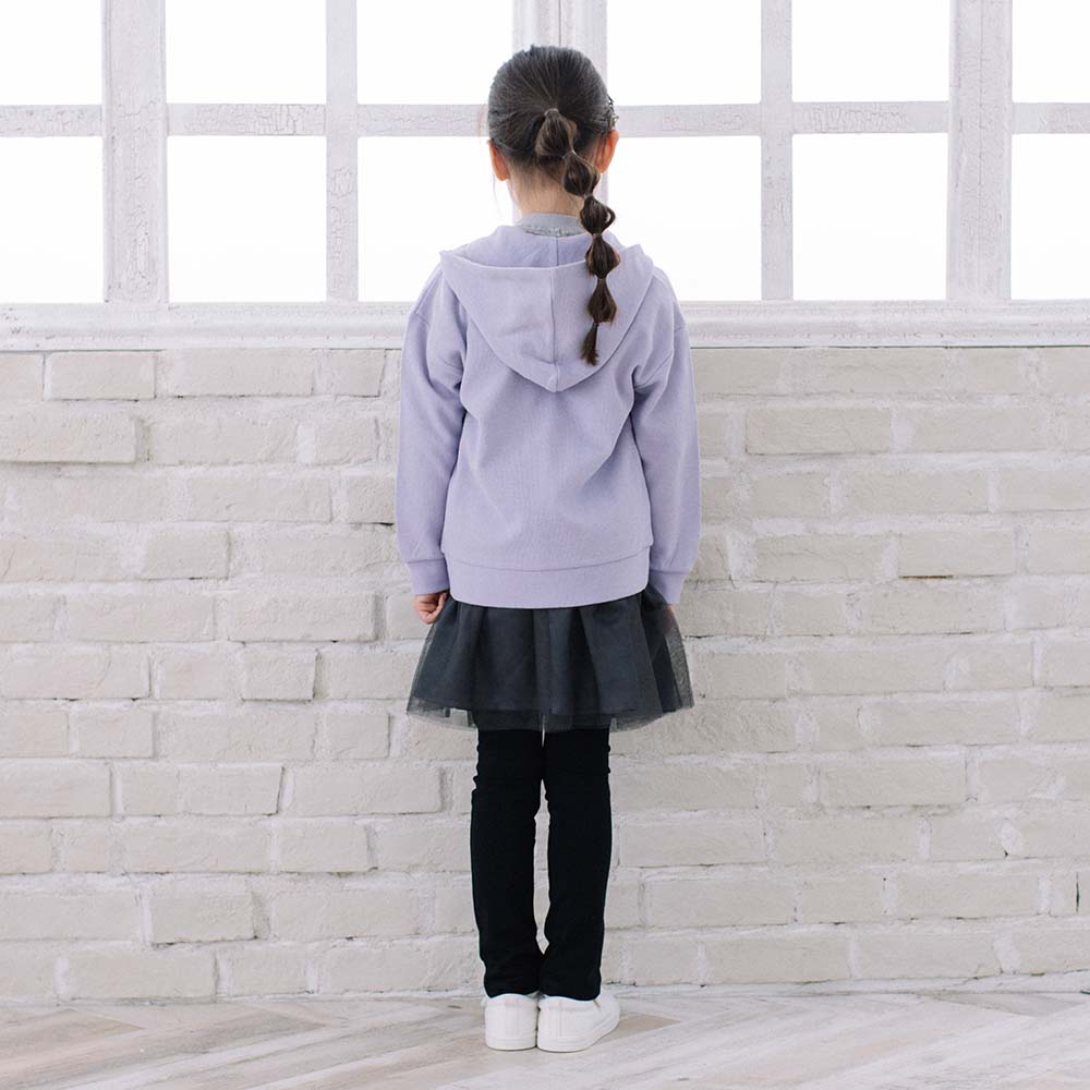 【SALE】[t.] ワッフル 長袖 ジップアップ パーカー