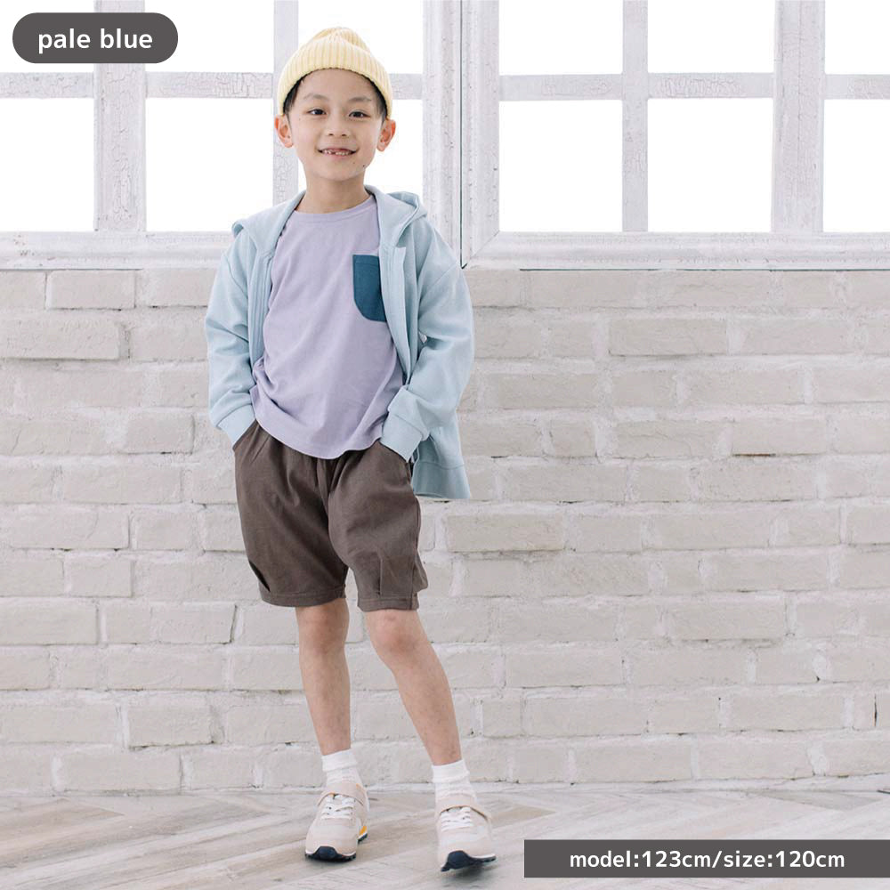 【SALE】[t.] ワッフル 長袖 ジップアップ パーカー