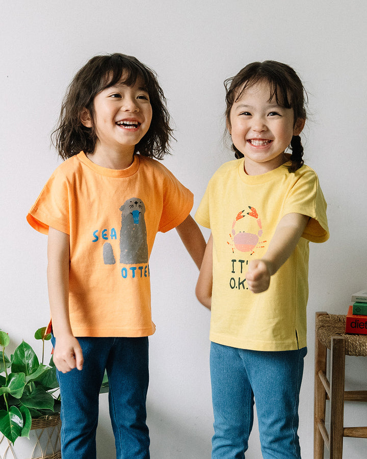【新色追加】[t.] ラクガキ プリント ドルマン 半袖 Tシャツ