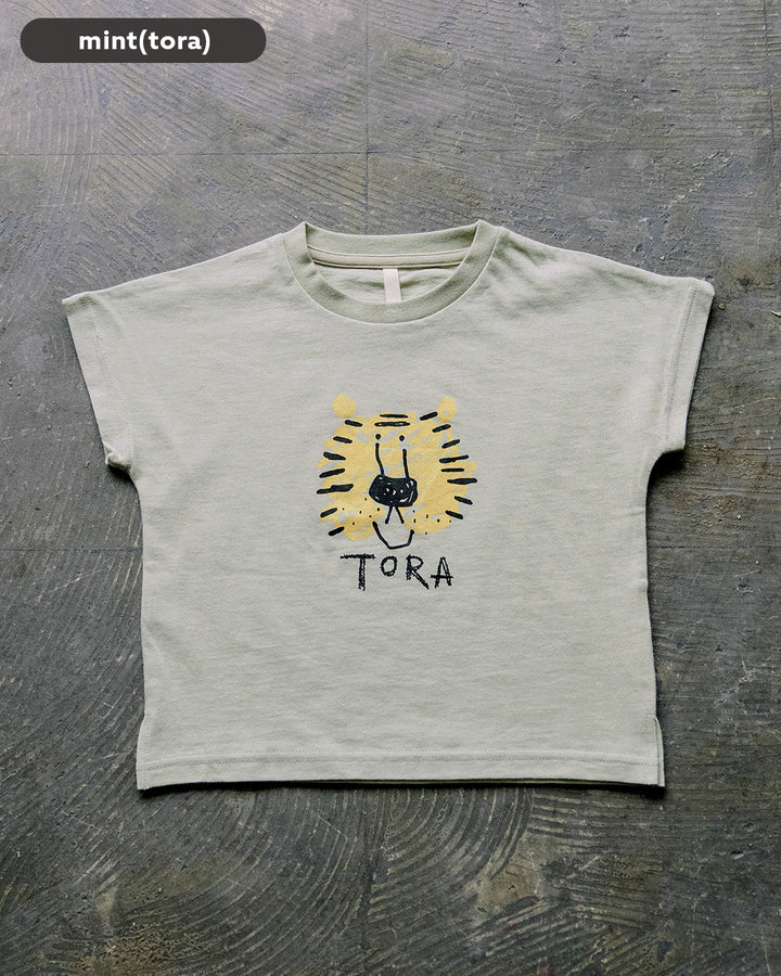 【新色追加】[t.] ラクガキ プリント ドルマン 半袖 Tシャツ
