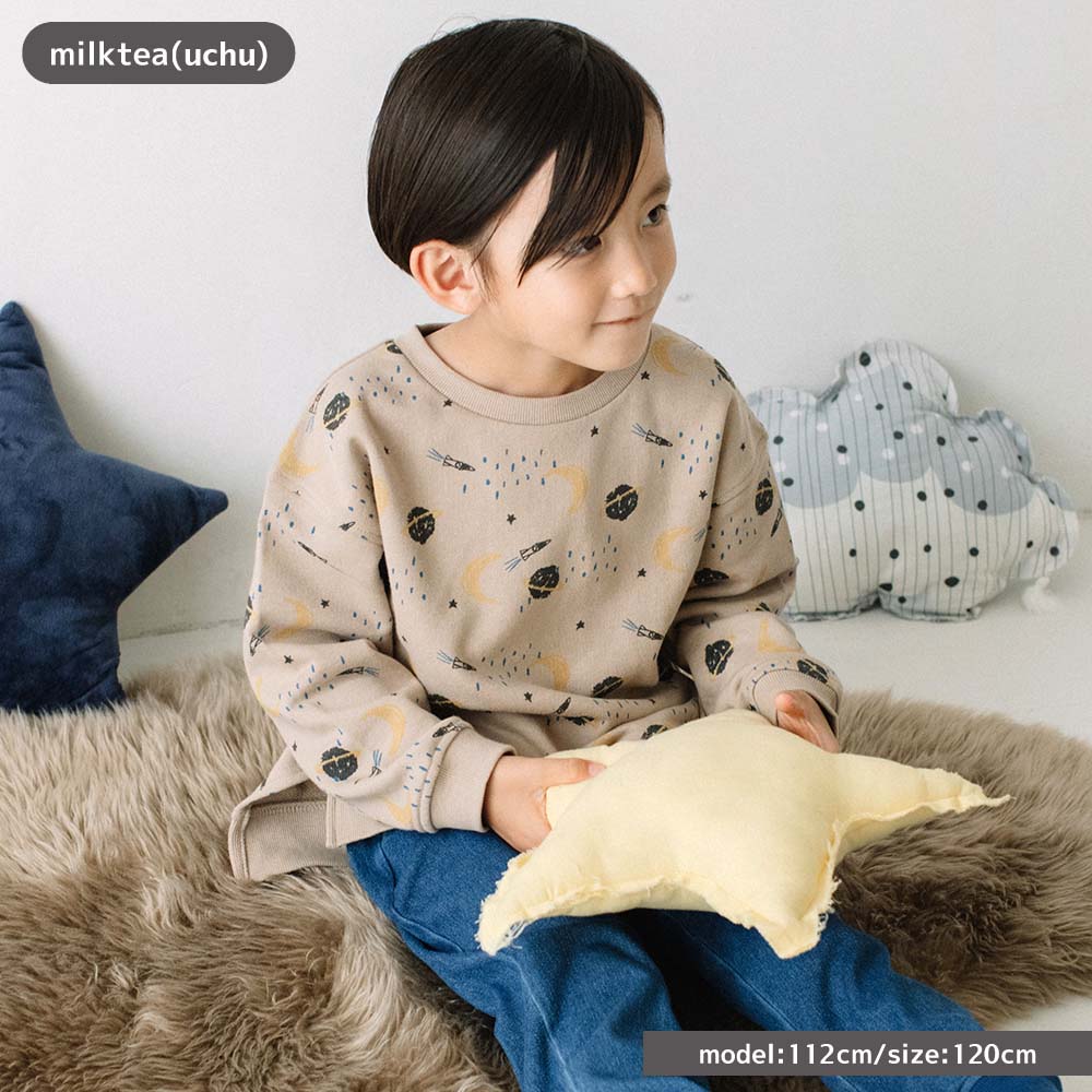 【新色追加】[t.] 総柄 トレーナー