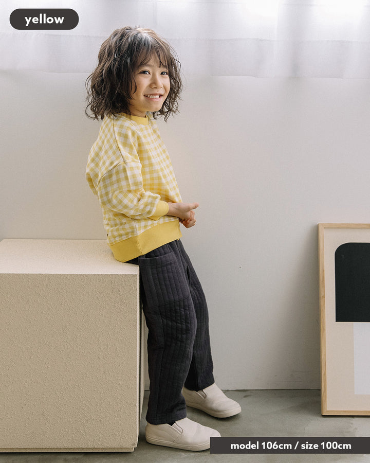 【新色追加】[t.] チェック柄 トレーナー