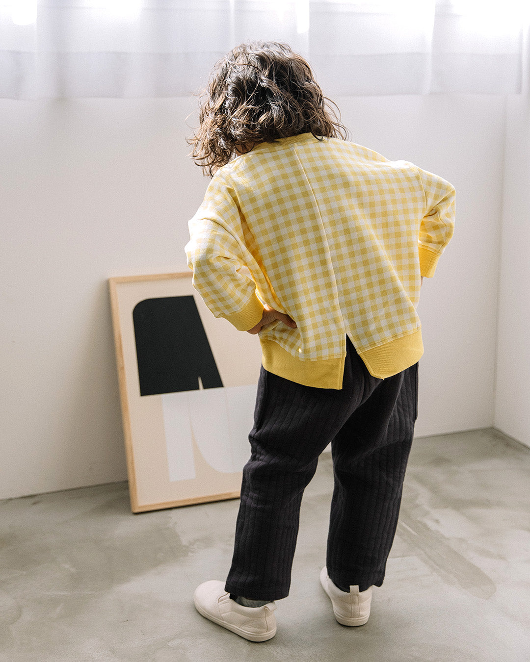 【新色追加】[t.] チェック柄 トレーナー
