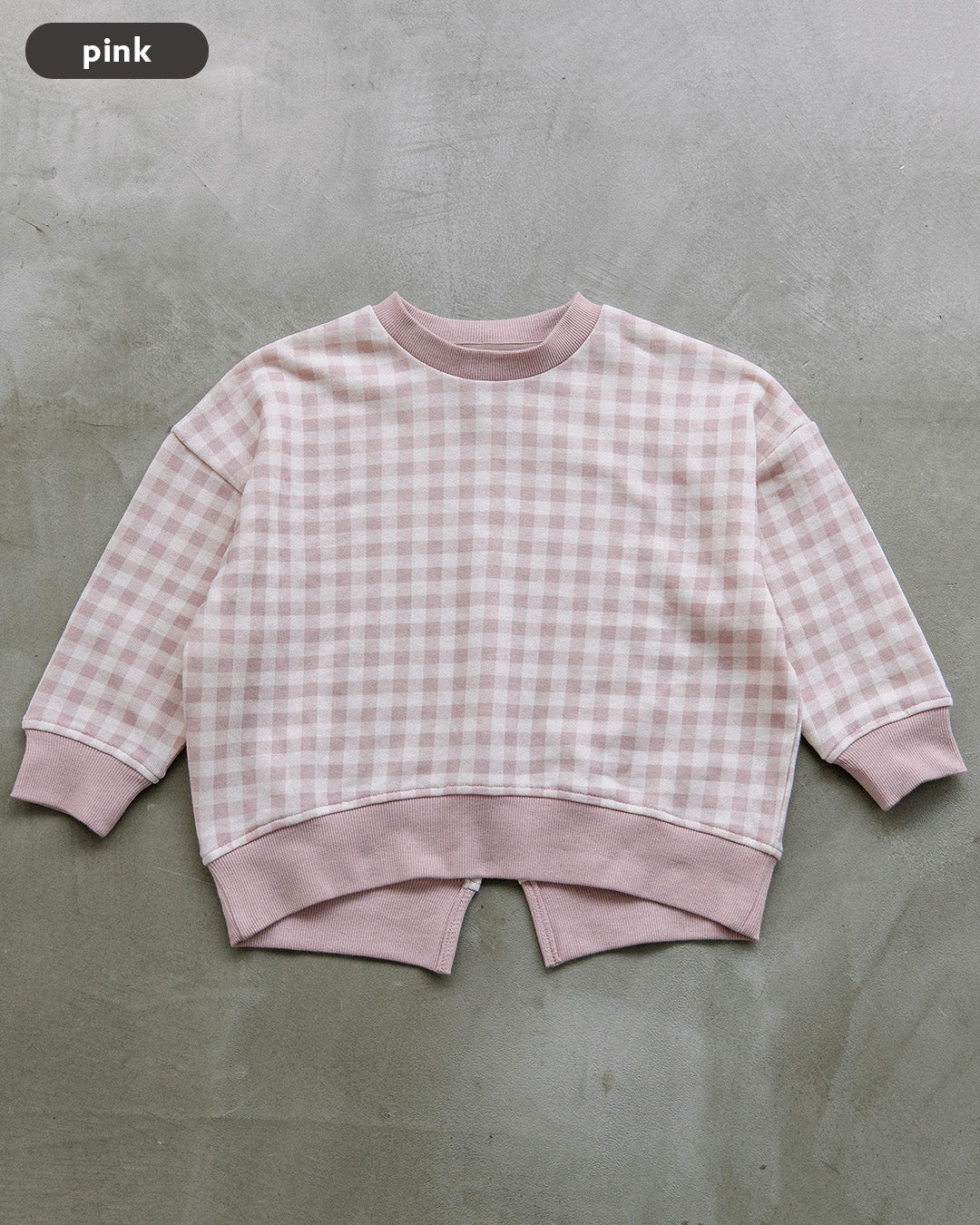 【新色追加】[t.] チェック柄 トレーナー