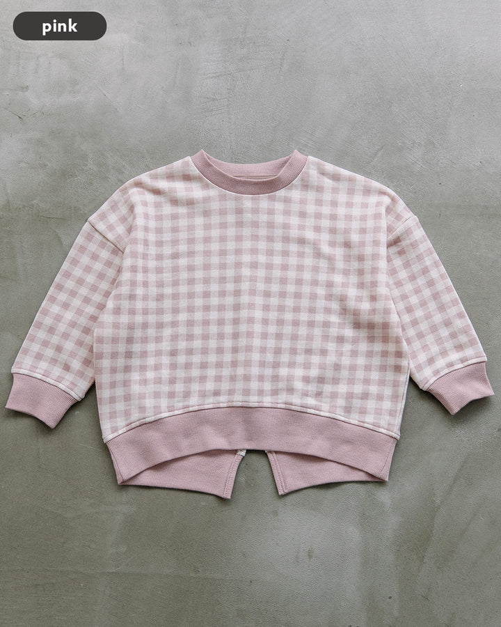 【新色追加】[t.] チェック柄 トレーナー