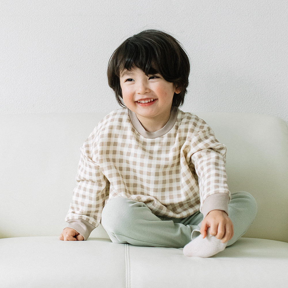 【新色追加】[t.] チェック柄 トレーナー