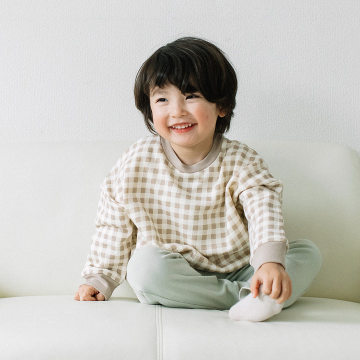 【新色追加】[t.] チェック柄 トレーナー