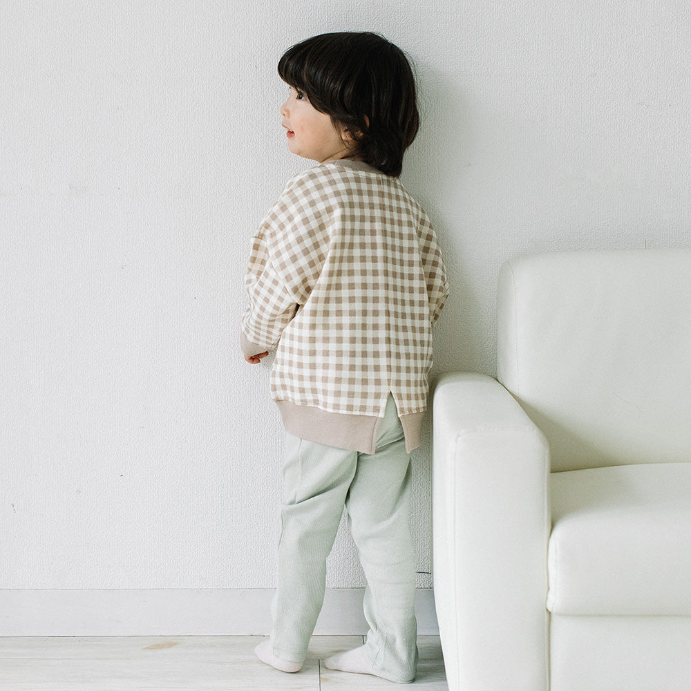 【新色追加】[t.] チェック柄 トレーナー