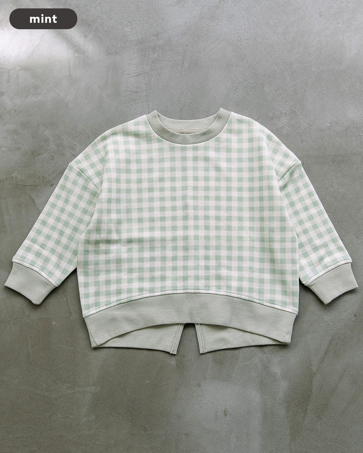 【新色追加】[t.] チェック柄 トレーナー