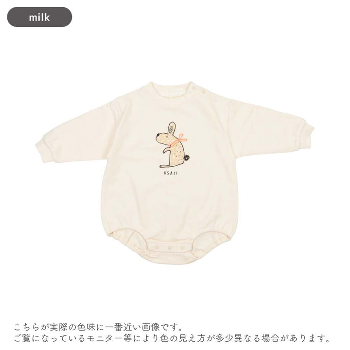 [t.] ラクガキ プリント 裏毛 ロンパース