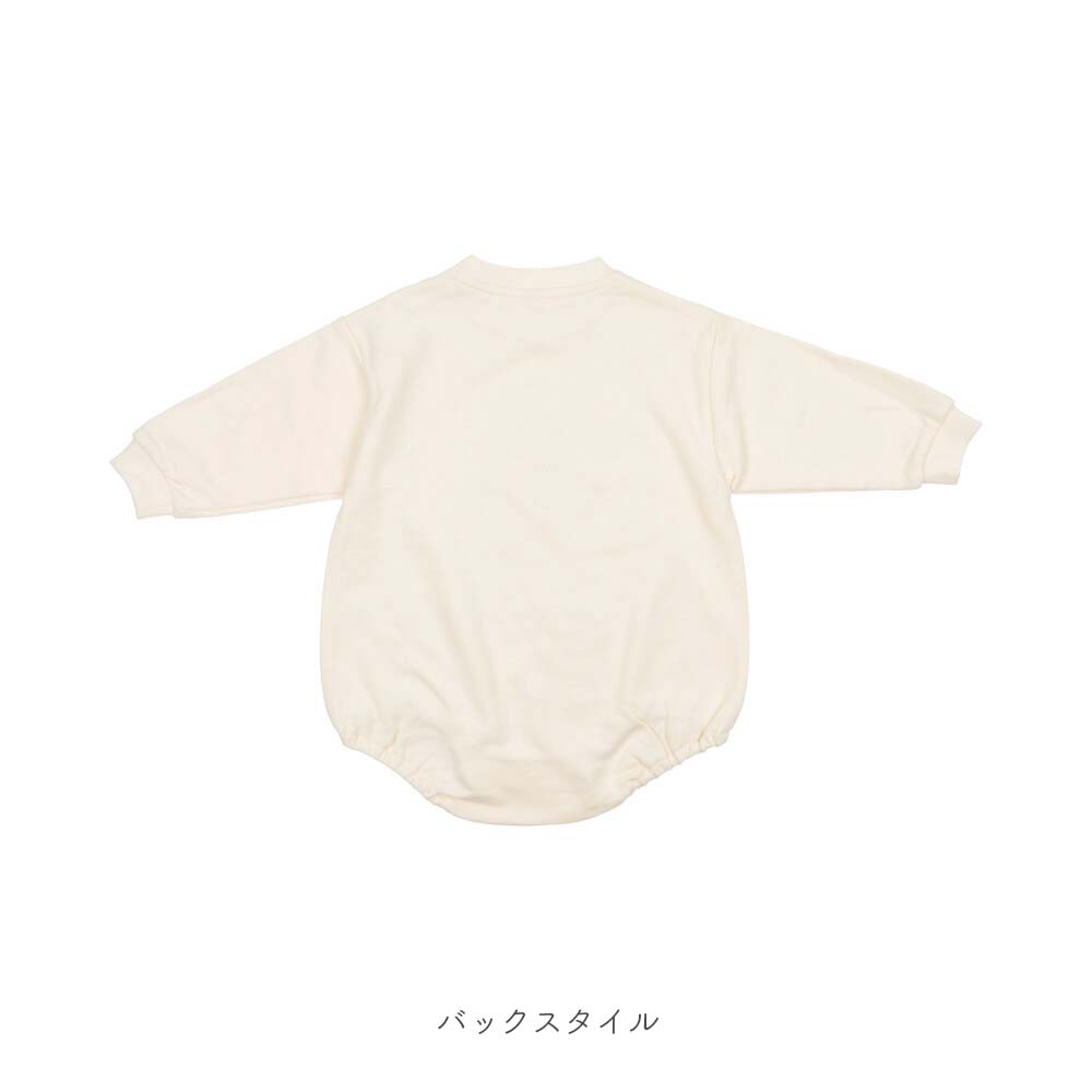 [t.] ラクガキ プリント 裏毛 ロンパース
