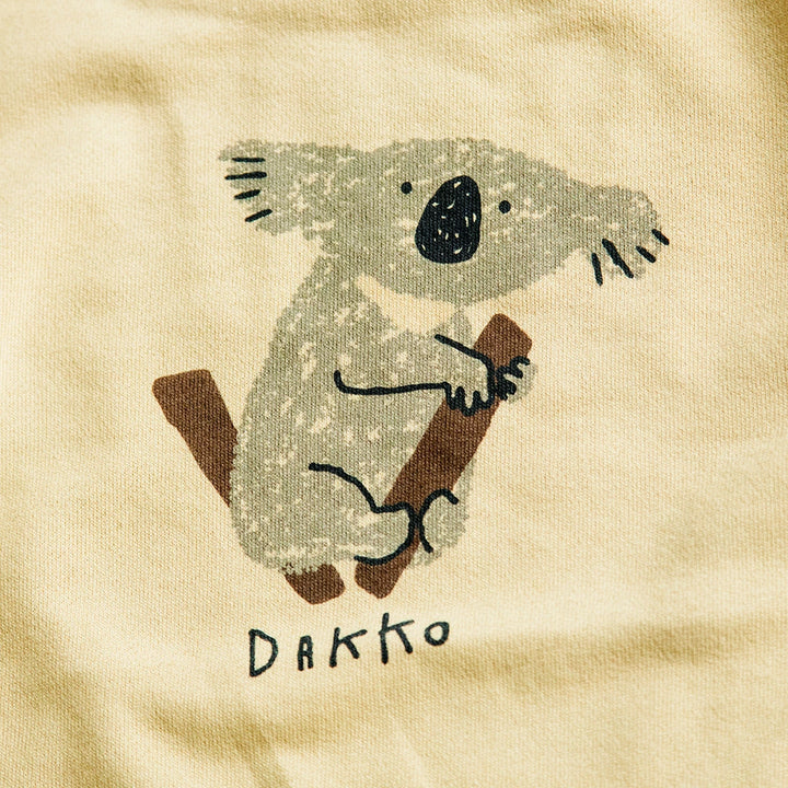 [t.] ラクガキ プリント 裏毛 ロンパース