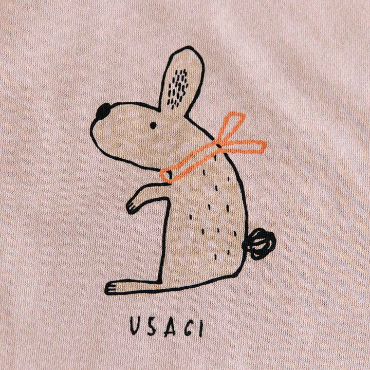 [t.] ラクガキ プリント 裏毛 ロンパース