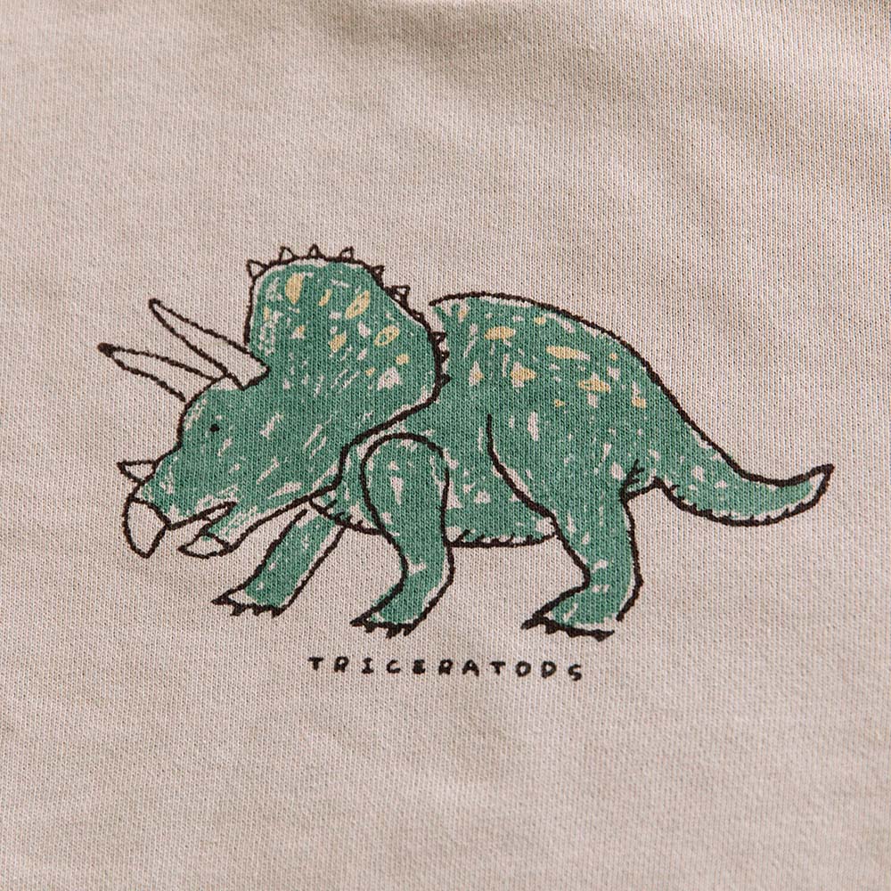 [t.] ラクガキ プリント 裏毛 ロンパース