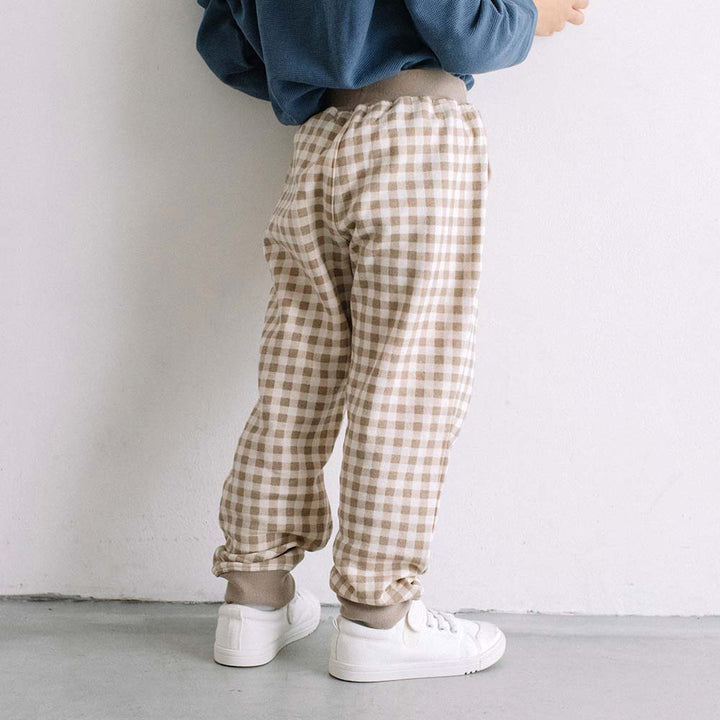 【SALE】 [t.] チェック柄 スウェット パンツ
